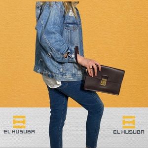 Louis Vuitton clutch bag taiga clad second